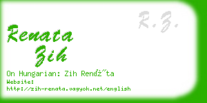 renata zih business card